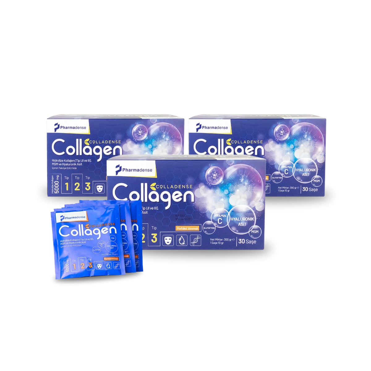COLLADENSE COLLAGEN Takviye Edici Gıda 3'lü Paket